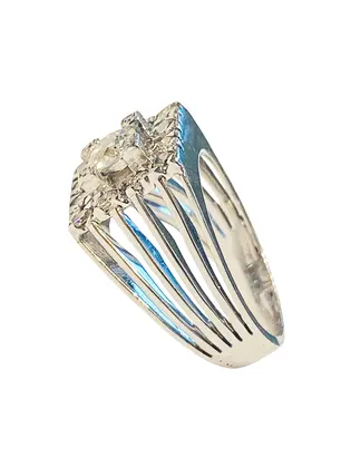 Anillo diamantes en oro blanco
