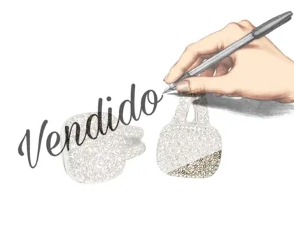 Pendientes diamantes oro blanco