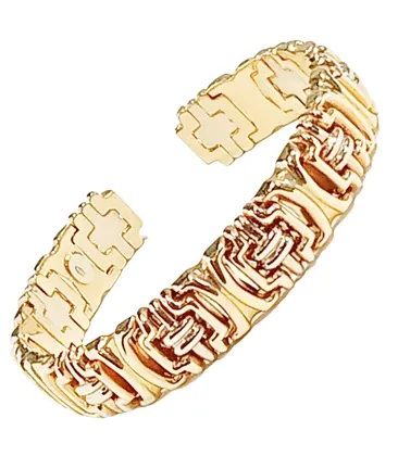 Pulsera combinada en 2 oros