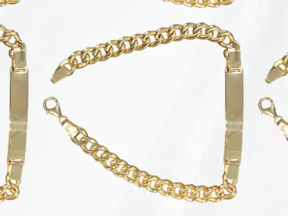 Pulsera esclava oro amarillo 18 kilates