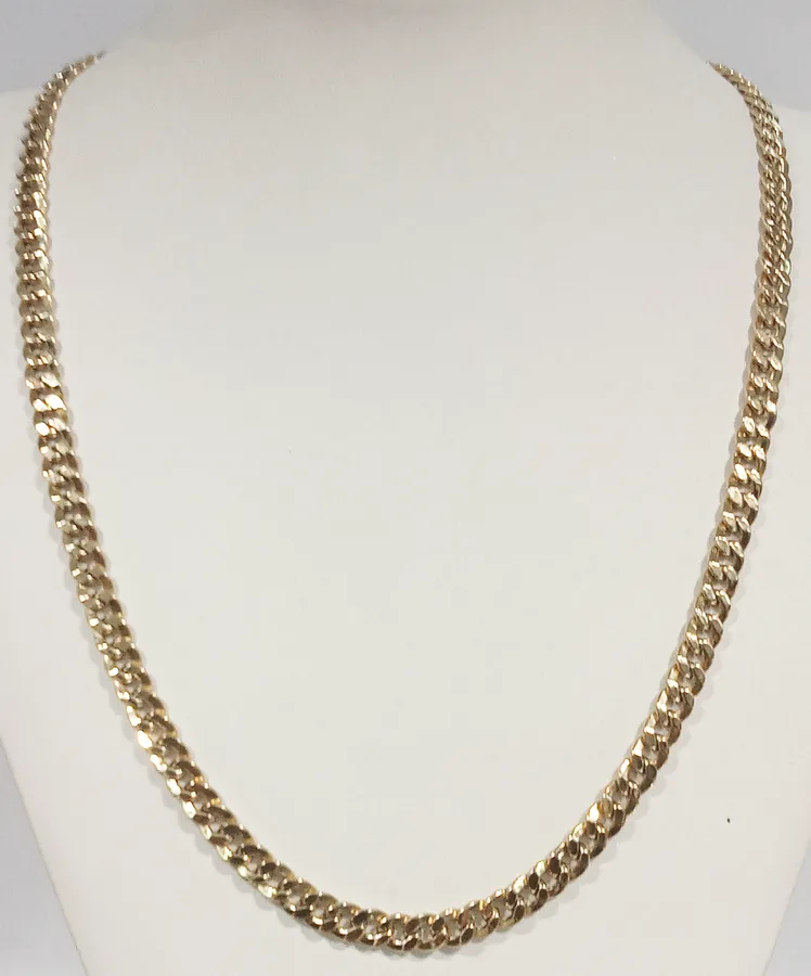 Cadena cubana oro