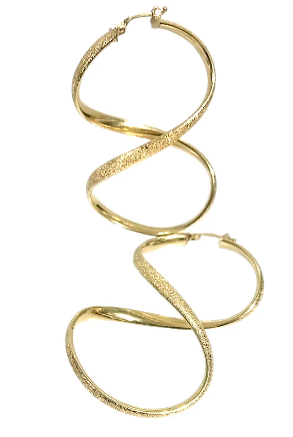 Pendientes largos oro de 18 kilates